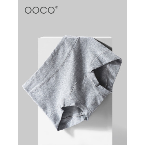 3條裝 平角女士內褲純棉四角中高腰全包臀股全棉襠抗菌無痕防走光