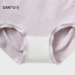 三福 女中腰包臀內褲 簡約無縫彈力柔軟舒適半平角褲女846294