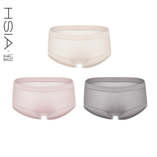 遐【高彈力包臀】大碼內褲女2條裝純棉襠不夾屁屁薄款中腰平角褲