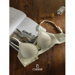 紋理質感甜美小胸平胸聚攏無鋼圈內衣女無痕上托軟支撐舒適春夏款