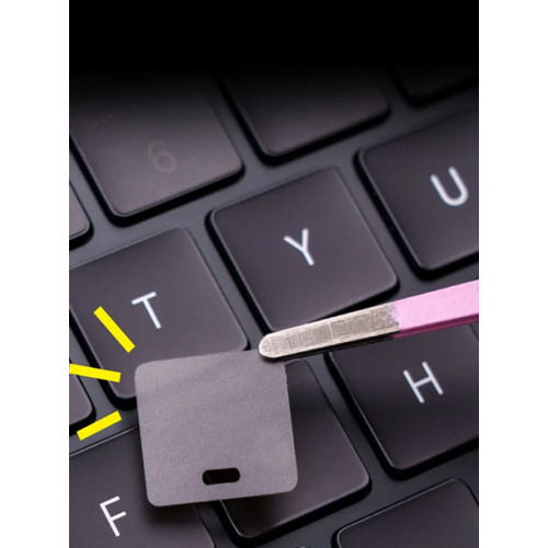 適用於2026 M5蘋果筆電MacBookPro14磨砂透明鍵盤按鍵貼紙Air13