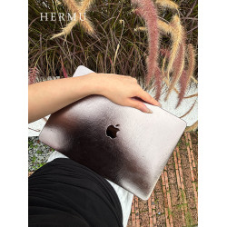 禾沐午夜色2025款M5pro14寸皮質M4macbookair保護殼13寸M1軟適用蘋果電腦保護套m3透明15筆電m2全包外殼16