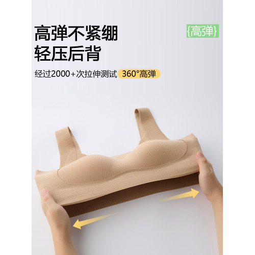 無痕內衣女小胸聚攏提拉收副乳防下垂胸罩運動美背心式無鋼圈文胸