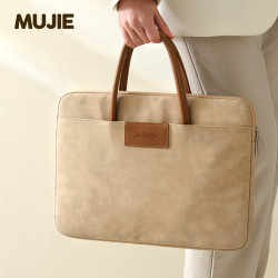 日本進口MUJIE高檔商務手提電腦包適用蘋果筆記手提包公文包
