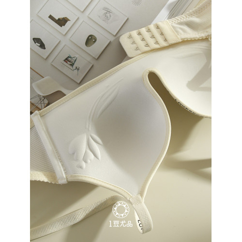 中厚2CM小胸聚攏內衣女無鋼圈收副乳軟支撐上托無痕字母文胸罩