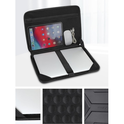 mosiso硬殼手提電腦包適用於蘋果天選5惠普光/暗影精靈15.6英寸筆電包