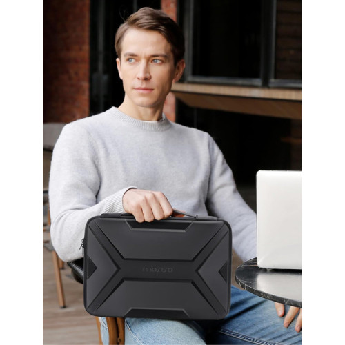 mosiso硬殼手提電腦包適用於蘋果天選5惠普光/暗影精靈15.6英寸筆電包