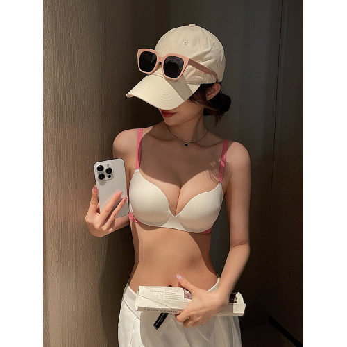 黃油草莓無痕內衣女小胸聚攏顯大無鋼圈上托收副乳2025新款文胸罩