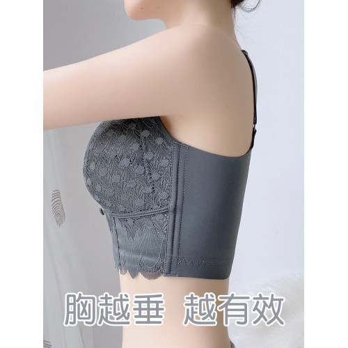 超薄款調整型聚攏收副乳矯正大碼防下垂內衣女夏季大胸顯小文胸罩