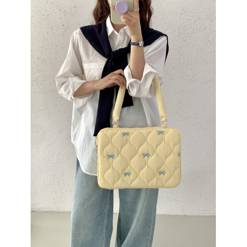 電腦包14寸手提2025新款女高顔值通勤百搭單肩包適用蘋果筆電macbookpro/air13.3聯想華爲內膽16寸