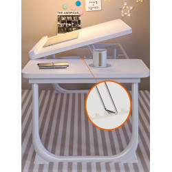 日本BASJ可升降床上小桌子電腦支架懶人床上桌寫字桌看書神器學習