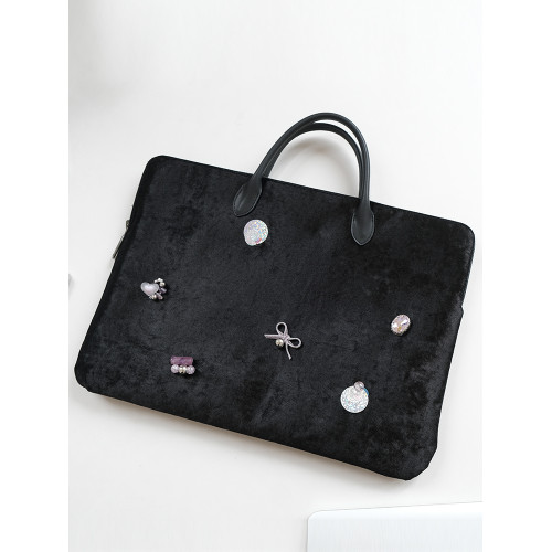 筆電手提電腦包女14寸16高顔值15小衆高級適用聯想蘋果華爲matebook戴爾公文包高級感macbookpro