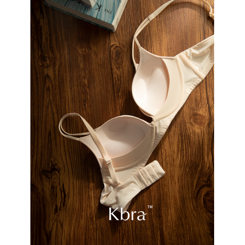 Kbra法式蕾絲內衣女細肩帶小胸聚攏女士胸罩無痕上托無鋼圈文胸