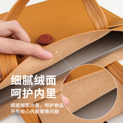 【明星同款】適用於蘋果macbook14寸手提包華爲16寸筆記型電腦包公文包男女士大容量高級感顔值