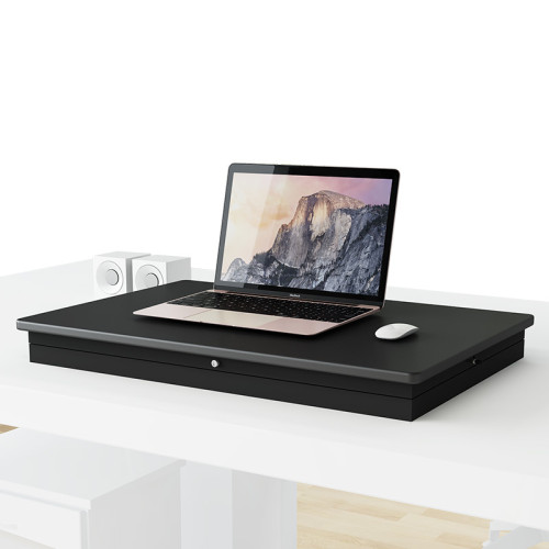 站立式辦公工作台筆電桌上型電腦支架桌面增高架站立升降折曡桌子