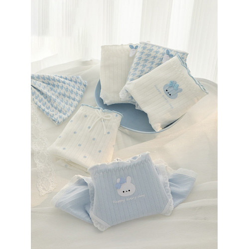 7A抗菌內褲女士純棉全棉襠A類嬰兒棉甜美中腰薄款學生三角短褲頭