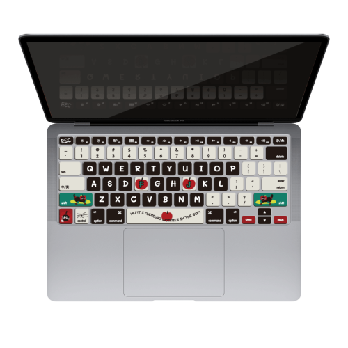 適用蘋果MacBook筆電M2電腦15鍵盤膜14寸M4卡通air可愛13女生M3