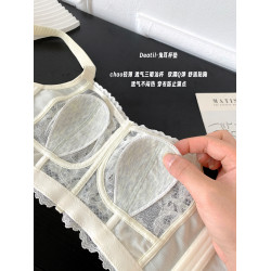 大胸顯小顯瘦內衣女兔耳朵全罩杯防凸點大碼文胸罩輕薄防下垂側收