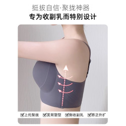 調整型內衣女顯胸小大碼胖mm防下垂外擴無痕聚攏提拉收副乳文胸罩