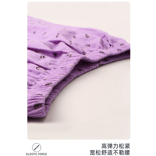 4條 媽媽內褲純棉中老年高腰大碼三角內褲女奶奶老人短褲寬鬆薄款