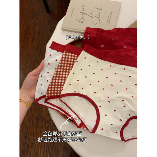 紅色內褲女士本命年純棉抗菌檔2026新款7a級女生親膚女款平角褲