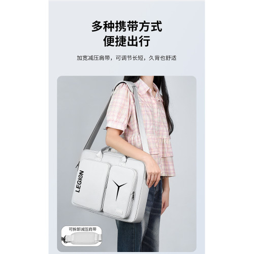 適用於拯救者Y9000P電腦包16英寸筆電手提單肩包Y7000P15.6寸斜背後後背包R9000x/R7000遊戯本可放機械鍵盤