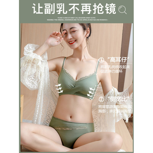 內衣女小胸聚攏上托加厚aa不空杯平胸專用收副乳防下垂無鋼圈文胸