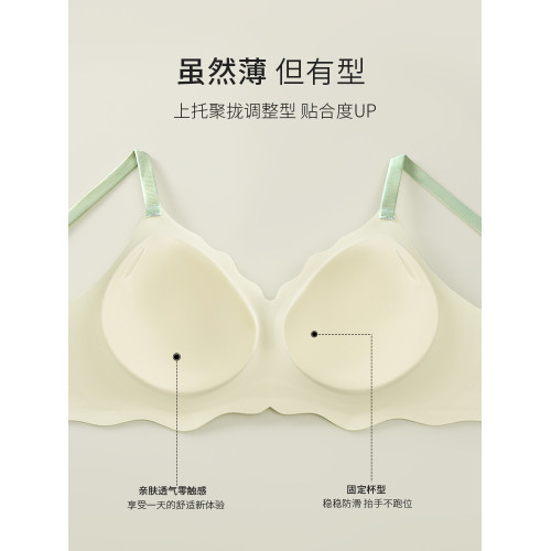 貓人高中生少女內衣文胸發育期學生青少年女孩無痕小胸聚攏固定杯