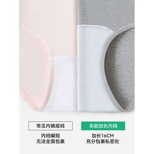 內褲女純棉加長襠抗菌女生中腰夏薄款透氣少女運動三角褲2025新款