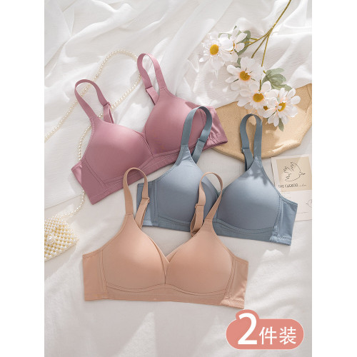 媽媽內衣無鋼圈文胸中老年婦女專用乳罩舒適透氣光面無痕聚攏胸罩