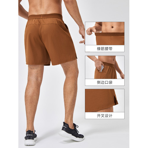 lulu同款男士夏季健身錦綸透氣速乾跑步訓練褲寬鬆運動休閒短褲