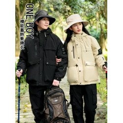 oneboy衝鋒衣黑科技機能蓄熱防風沖鋒衣男女石墨烯發熱禦寒外套潮