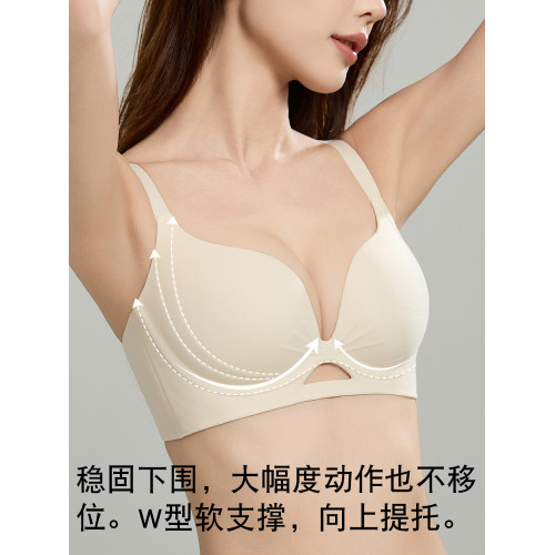 貓人內衣女聚攏小胸顯大收副乳防下垂無痕文胸罩早春薄款2026新款