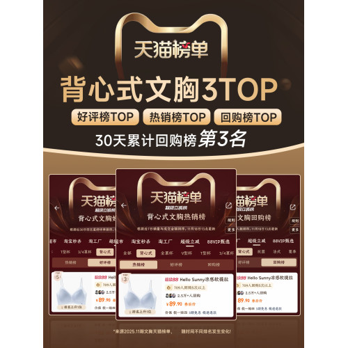 HelloSunny無痕粉底液內衣女隱形膚色細肩帶文胸美背女士胸罩新款