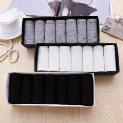 內褲女純棉檔100%全棉質面料抗菌中腰透氣黑白灰色少女學生三角褲