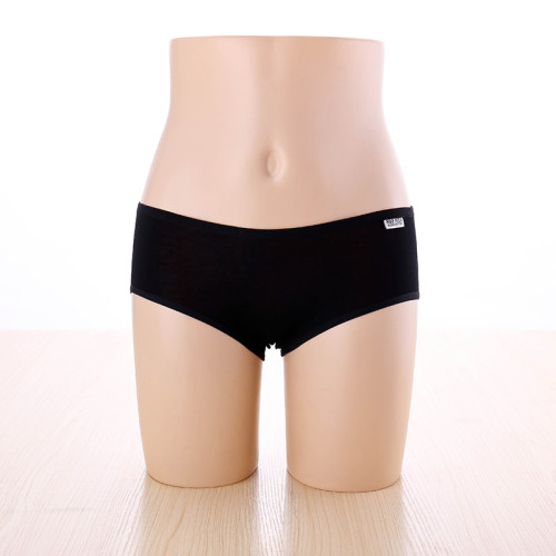 內褲女純棉檔100%全棉質面料抗菌中腰透氣黑白灰色少女學生三角褲