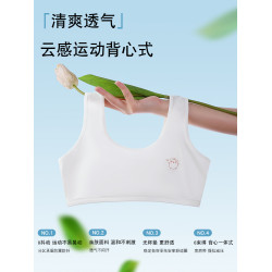 貓人內衣女學生初中發育期少女文胸女童青春期高中生運動防震背心