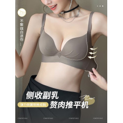 提拉內衣女小胸聚攏顯大夏季薄款舒適無痕上托防下垂收副乳文胸罩