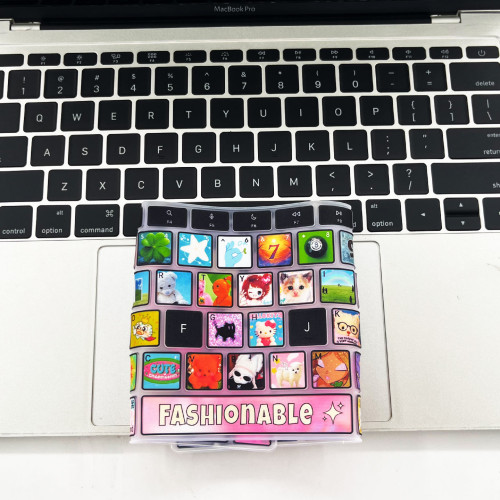 適用MacBook矽膠m4/m3鍵盤膜pro 13保護air蘋果筆電14電腦2萌物