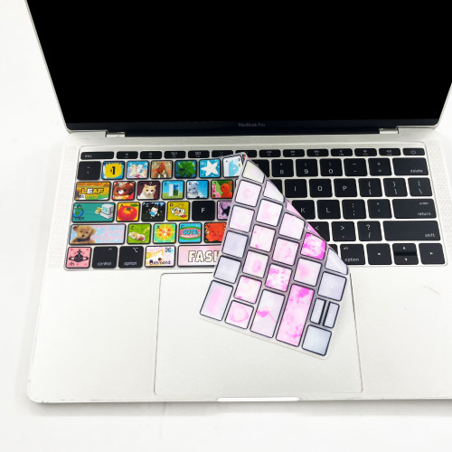 適用MacBook矽膠m4/m3鍵盤膜pro 13保護air蘋果筆電14電腦2萌物