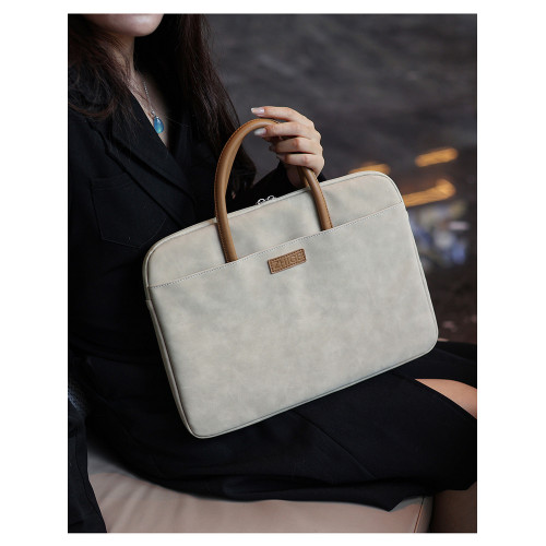 筆記型電腦包14寸16寸防水防震電腦保護套手提高質感適用蘋果MacBook華爲聯想15.6內膽包女