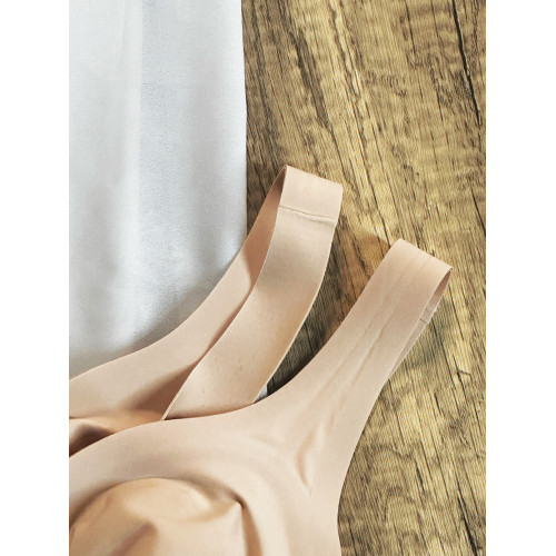 美背套頭式透氣內衣無痕薄款文胸 聚攏無鋼圈運動背心無磁過安檢