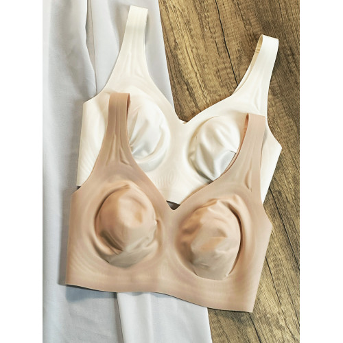 美背套頭式透氣內衣無痕薄款文胸 聚攏無鋼圈運動背心無磁過安檢