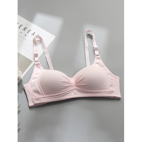 少女內衣女初中生高中生大學生小胸聚擾防下垂夏季薄款無鋼圈文胸