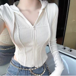 健身外套女連帽開衫秋冬緊身速乾上衣運動跑步訓練顯瘦瑜珈服長袖