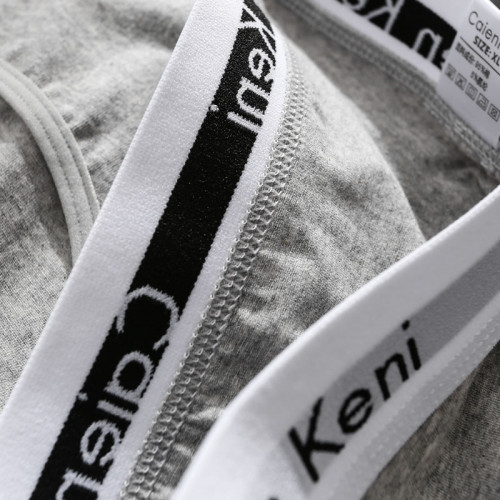 白色黑色純棉內褲女生運動中腰高中初中學生少女字母寬邊三角短褲