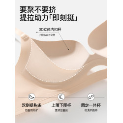 Secret World內衣女聚攏小胸顯大收副乳防下垂無痕文胸罩夏季薄款