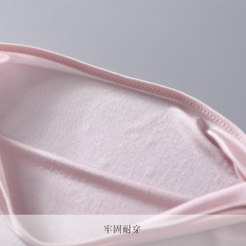 真絲高腰內褲女 無痕透氣包臀桑蠶絲針織短褲 平角薄款大碼內褲夏