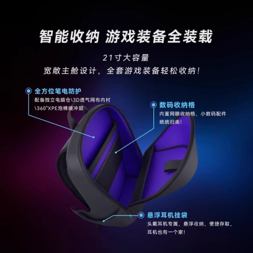 戴爾外星人Alienware AW7825P電競遊戯雙肩後後背包多動能大容量後後背包18寸筆記型電腦包遊戯本16寸雙肩包AW5625P