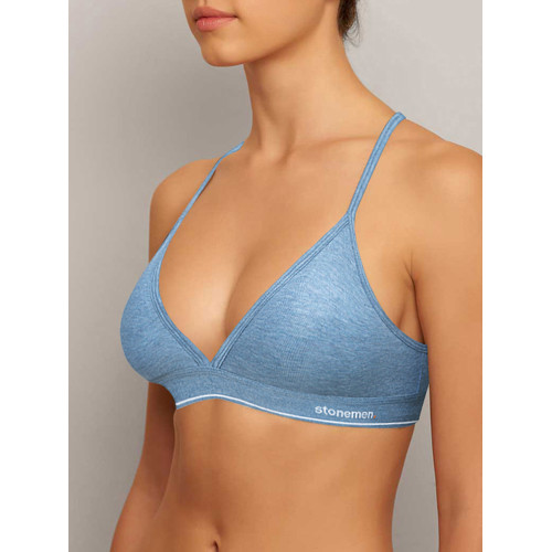 stonemen【源自澳洲】法式三角杯文胸薄款透氣無鋼圈美背內衣女